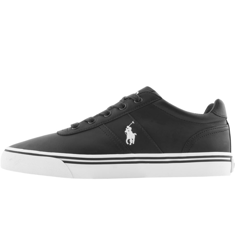Alternative Image for ProductRalph Lauren Hanford Leather Trainers Black1
